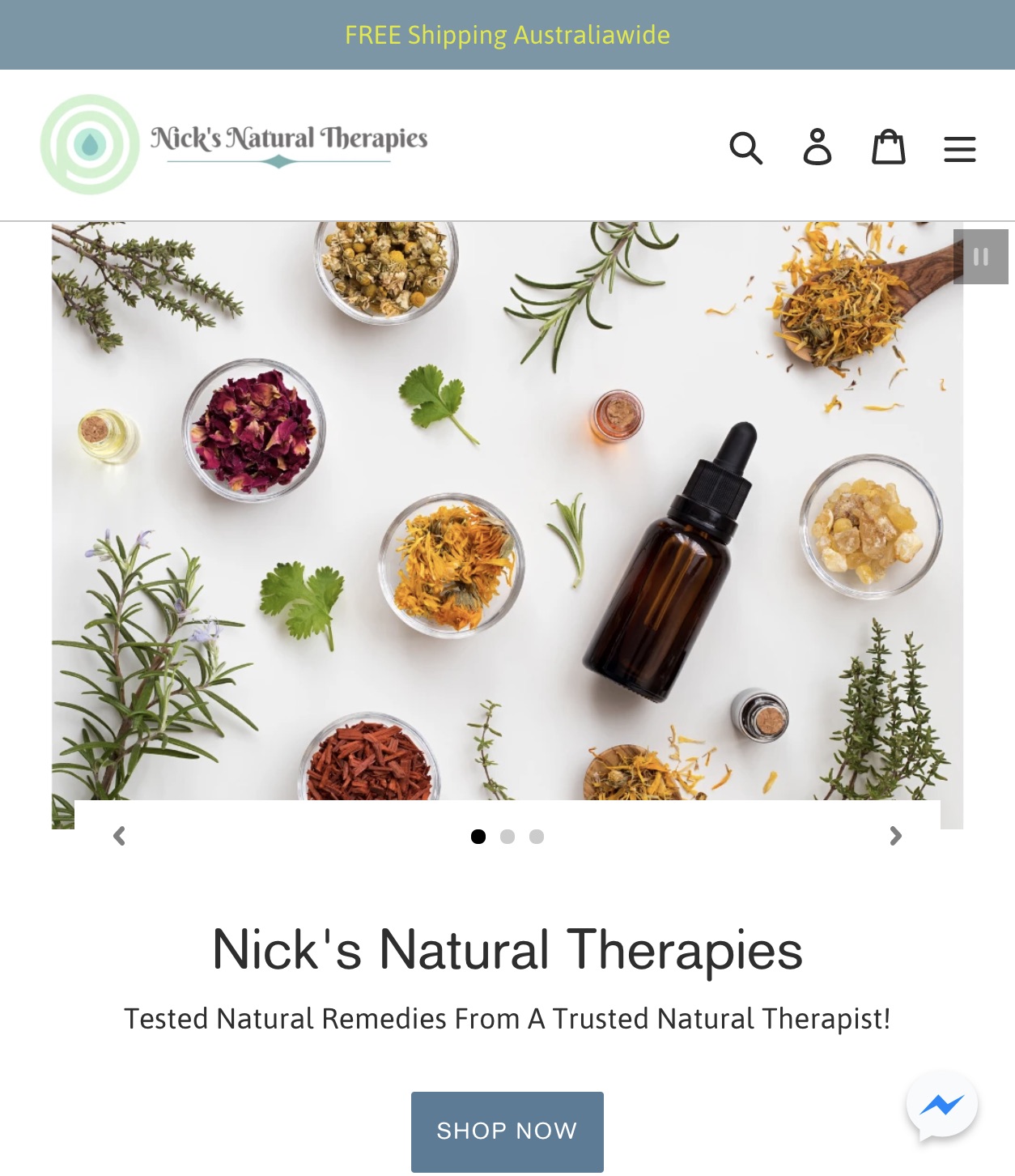 AJW Strategic Website Design_Nick's Natural Therapies